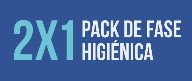 2X1 en Pack de fase Higiénica